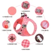 New style cat chest and back strap, fresh checkered cat leash, anti-escape pet chest and back strap in stock wholesale details Picture