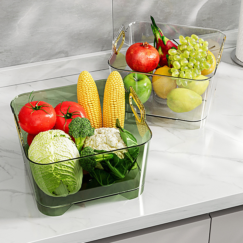 Transparent light luxury kitchen sink, kitchen vegetable basket, vegetable washing basket, water drawing, water leakage, water filter basket, fruit plate drainage details Picture
