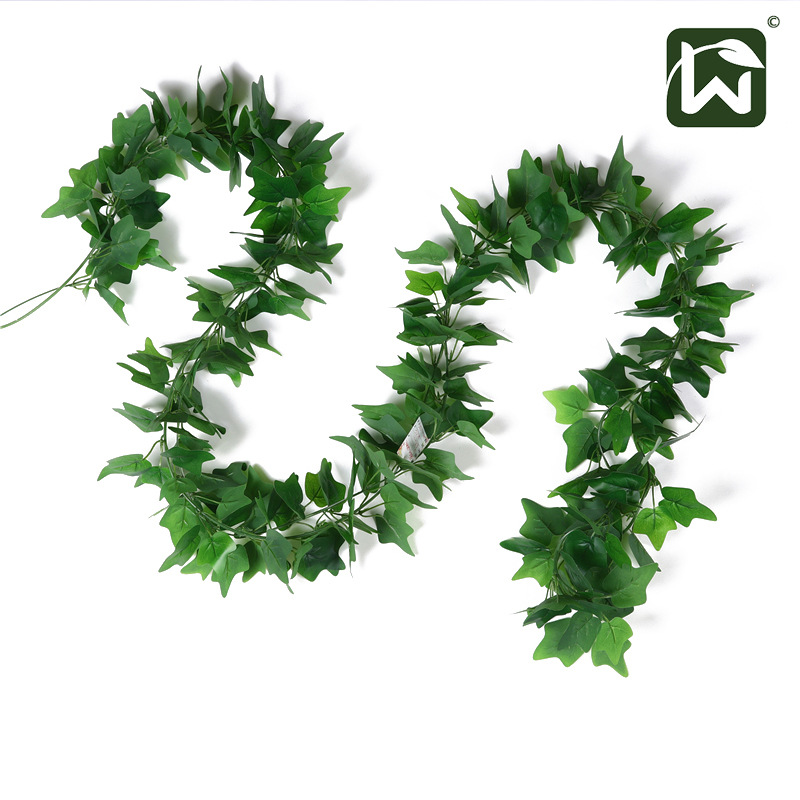 Artificial plant leaves, false green plants, artificial vines, wall-hung plastic ceilings, wedding and wedding celebrations, green ivy leaves and vines Specification image