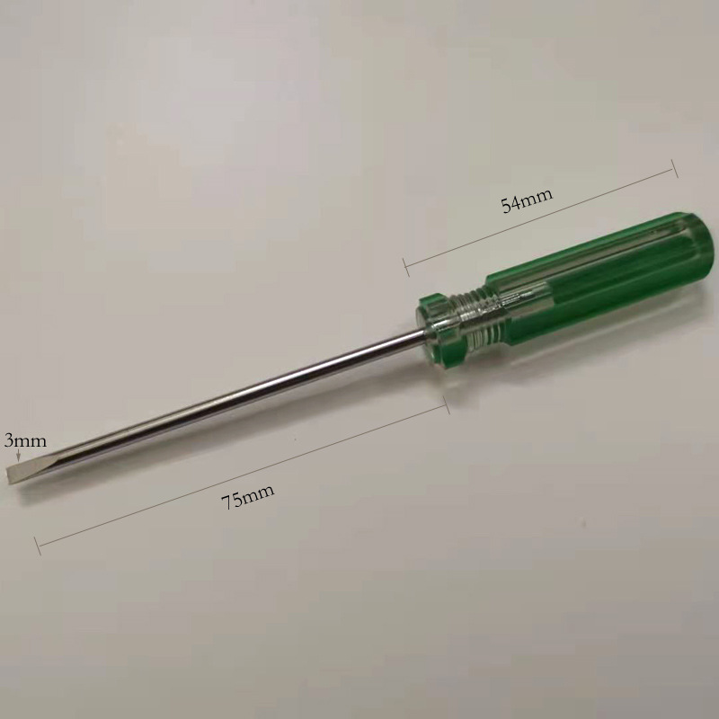 Straight-head screwdriver, 3mm flat-head screwdriver, 2.5MM small flat-head screwdriver, straightening edge screwdriver, terminal block screwdriver Specification image