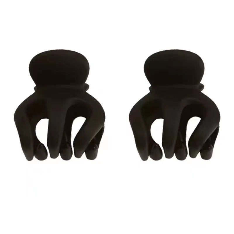 Estrella mismo estilo alta cola de caballo pequeño clip clip de fijación clip de tiburón clip de fijación de pelo de pelo negro nuevo estilo tiara mujer Item Picture
