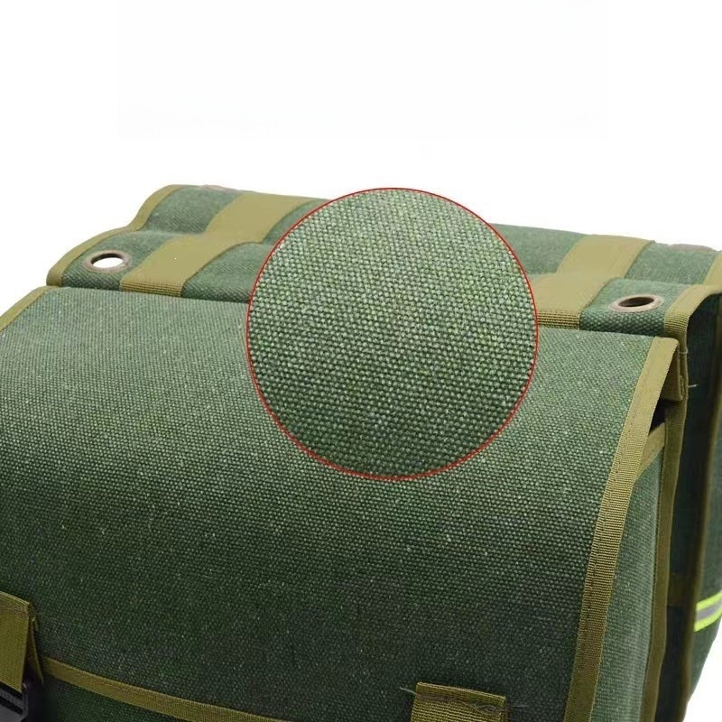 Bicycle bag, canvas bag, mountain bike, double-pack bag, rear shelf bag, outdoor cycling bag Specification image