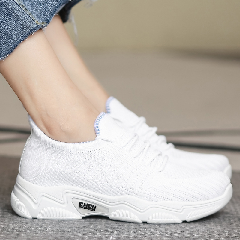 儿童鞋/飞织女袜子鞋/鞋子女2021韩版/莆田/单鞋女夏季百搭产品图