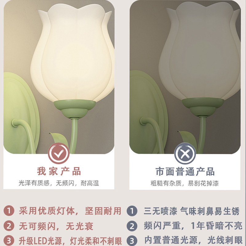 The living room floor lamp, 2024 country-style cream style standing pendant lamp, creates an atmosphere. The bedroom bedside table lamp is beautiful Specification drawing