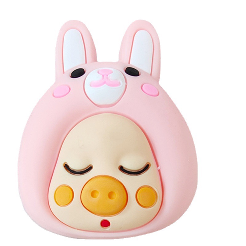 Cute Cute Piglet Soft Rubber Accessories Mobile Phone Case Bracket Refrigerator Sticker Hair Accessories Accessories Wholesale Decorative Materials Item Picture
