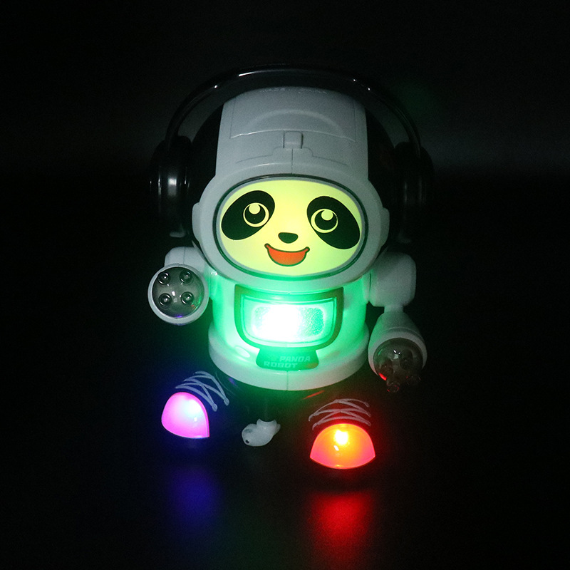 电动跳舞熊猫机器人 音乐灯光自动行走摇滚炫舞机器人 儿童玩具详情图2