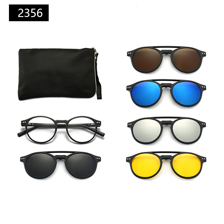 Cross-border 23XX series magnetic case glasses, polarized sunglasses, myopia glasses, driving glasses, and complimentary glasses case Item Picture