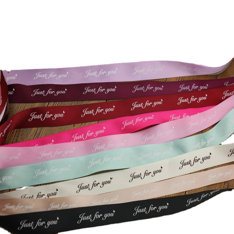 Factory wholesale webbing, English ribbon, floral art, festival gift packaging, ribbon, multiple specifications just for you Item Picture