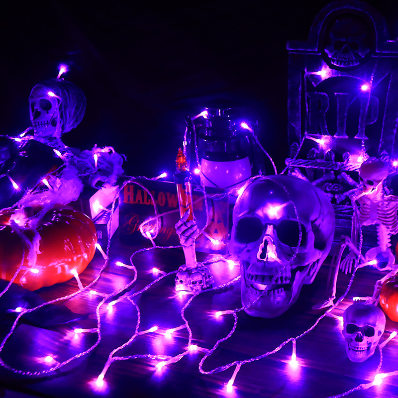 Cross-border American and European standard LED low-voltage light strings, Christmas starry sky color light strings, Halloween Day atmosphere decorative lights Specification drawing