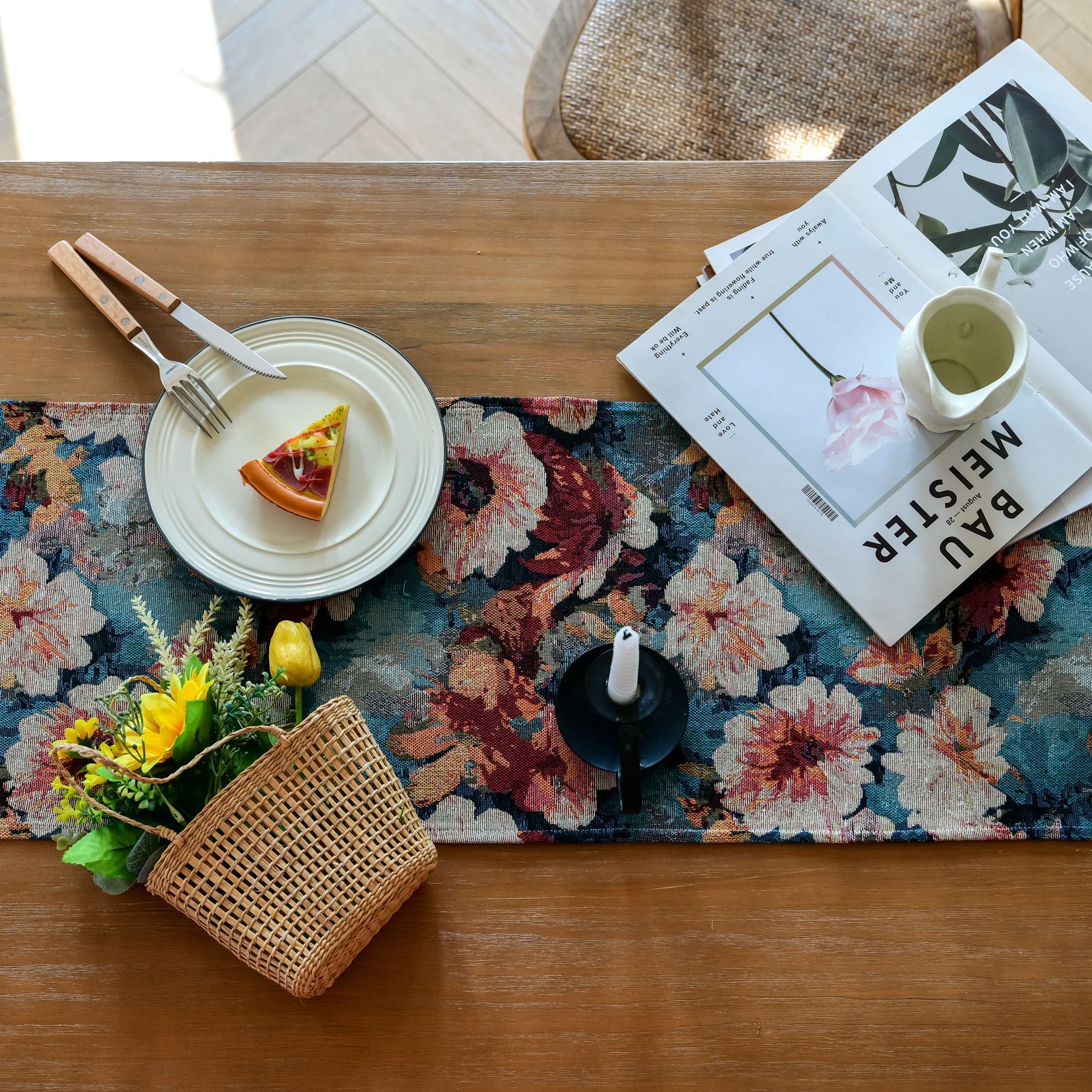 New Bohemian ethnic style heat insulation and anti-scald long strip Suzhou table flag Tea Flag TV cabinet cover wholesale from the manufacturer pic 52