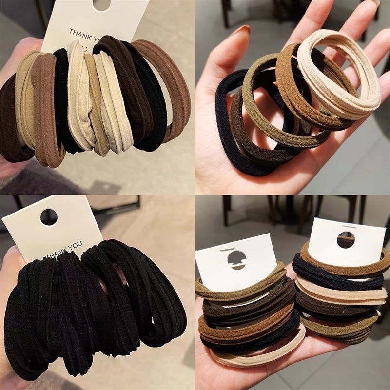 Simple Scrunchie Thick High Elastic Seamless Headband Headwear Hair Accessories Leather Band Ins Head Students High Appearance Level Super Specification drawing