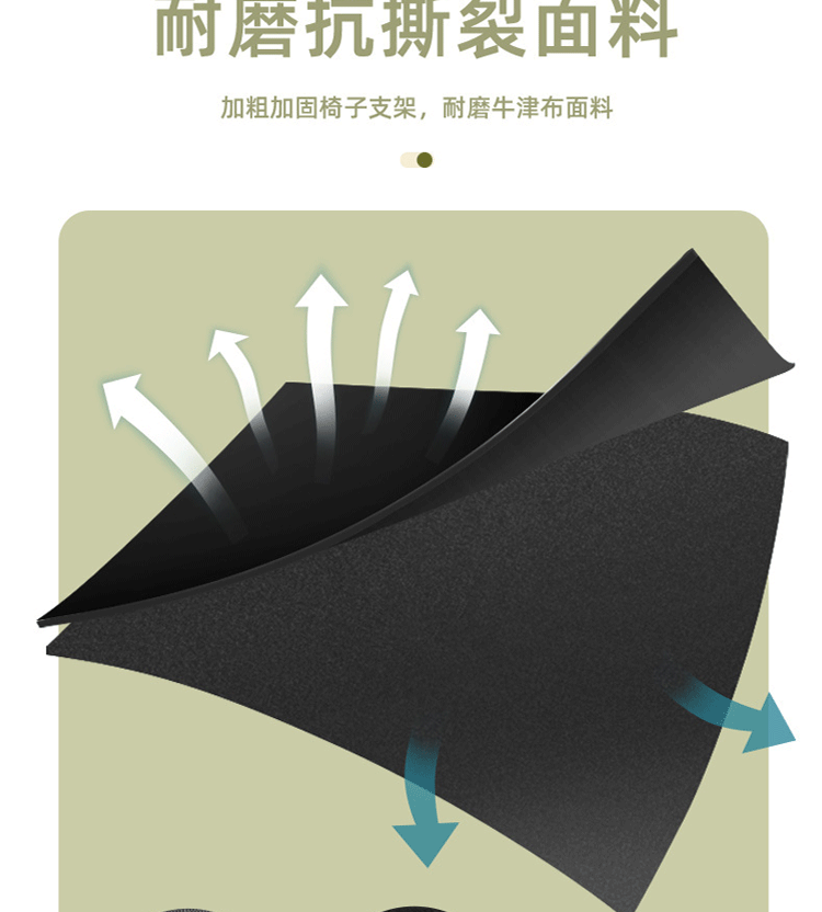 户外可折叠椅带扶手椅子垂钓椅野营露营折叠椅便捷钓鱼椅子沙滩椅详情6