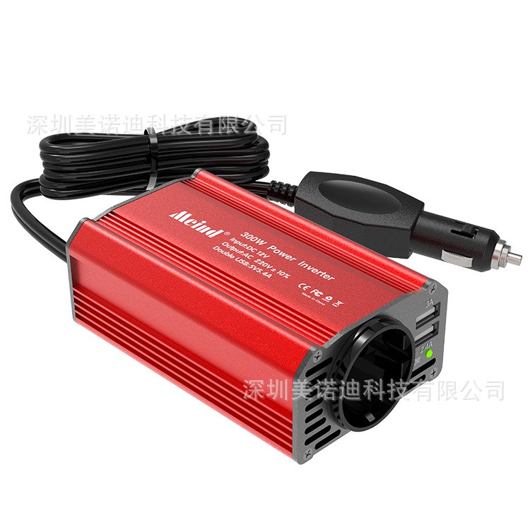 Мощный инвертор с двигателем mondimeind 300W12V на 220V европейский калибр USB/ qc3.3.0 +5V2 4A Item Picture