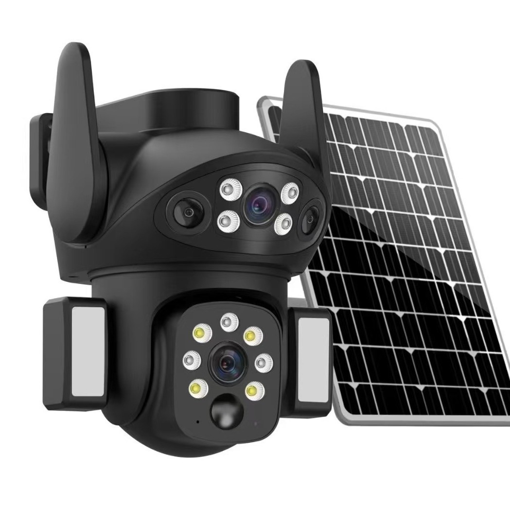 4G Solar-powered monitoring gun ball camera camera X7 high-definition solar-powered low-power camera V380PRO details Picture