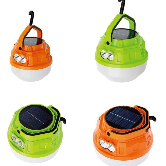 Cross-border outdoor camping lights, solar-charged camping lights, LED bulbs, household emergency night market street lamps Item Picture