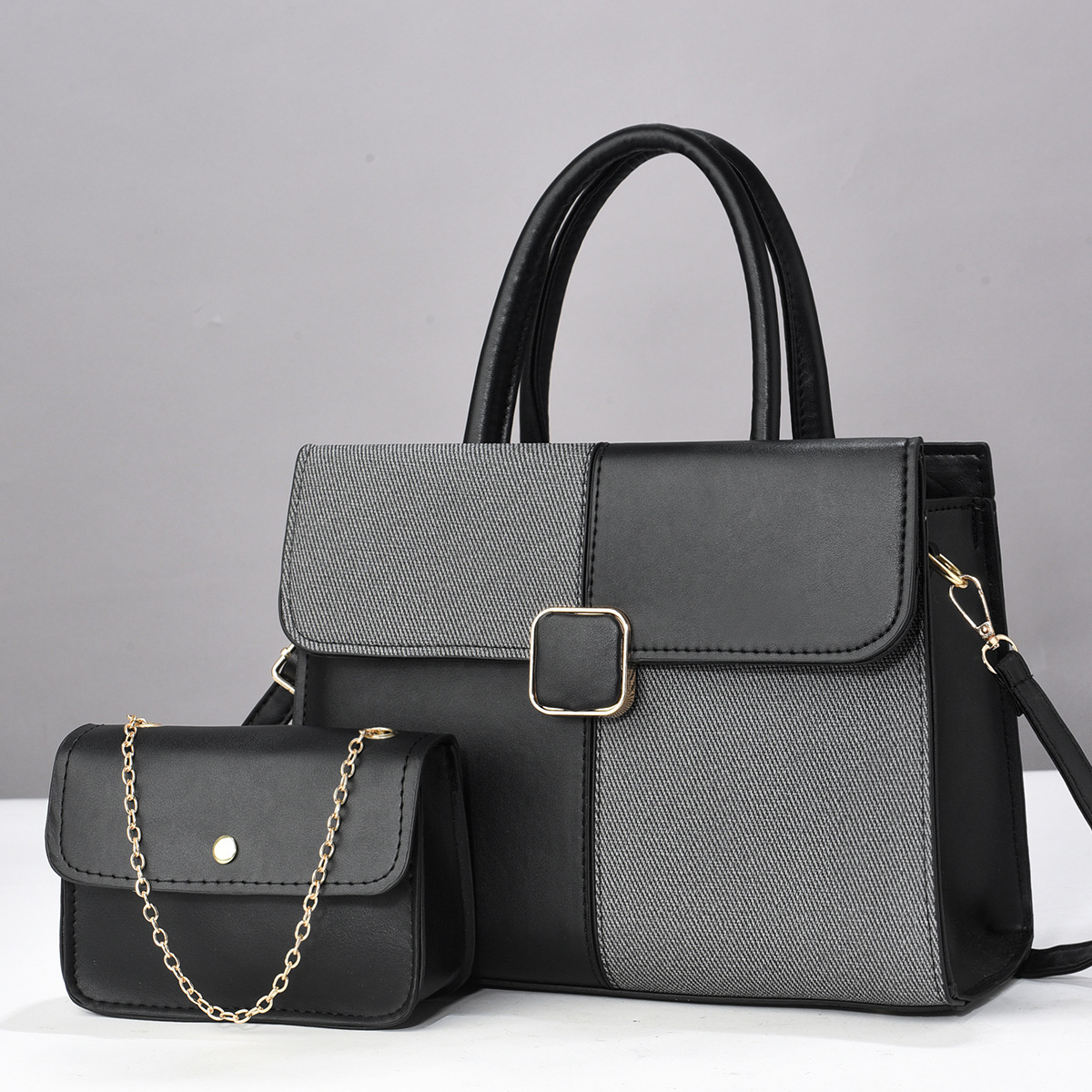 Temperament Female Bag Single Shoulder Bag All-In-One Ladies New Big Bag Korean Version Of The Spring And Summer Ladies Crossbody Bag Handbag