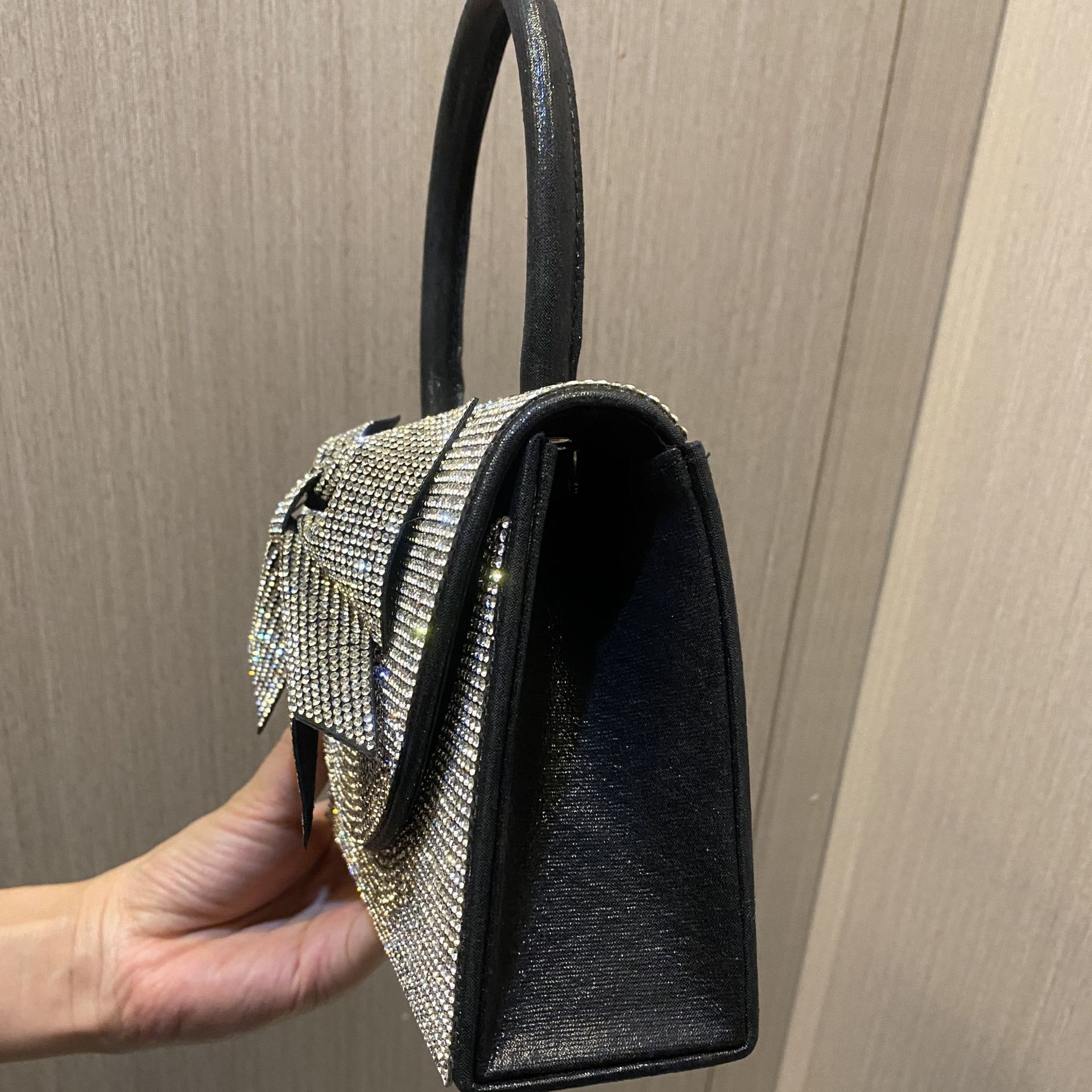 New Cross-Border Amazon Europe And The United States Light Luxury Rhinestone Handbag Handbag Bridesmaids Wedding Dress Dinner Party Dinner Bag details Picture