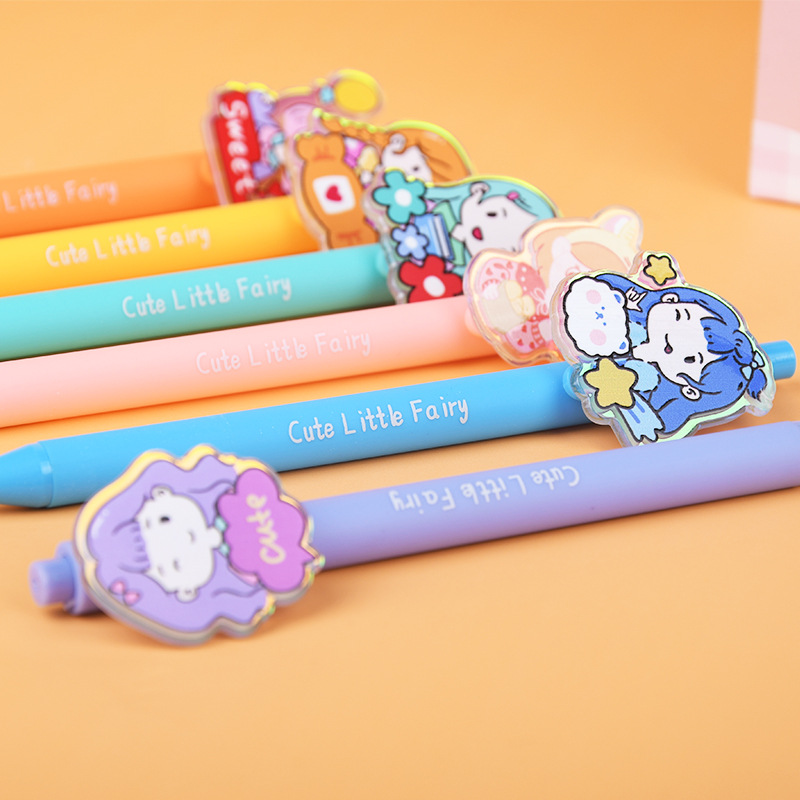 Weibo Press Gel pens wholesale New products Simple and cute cartoon pen tips factory direct sales Office supplies wholesale Item Picture