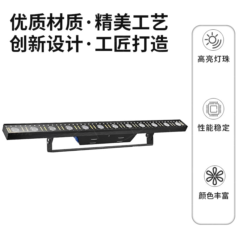 The manufacturer's best-selling stage lighting LED12 three-in-one matrix lights, bar and nightclub stroller running lights, large-scale wedding event performance background color-changing wall-washing lights details Picture