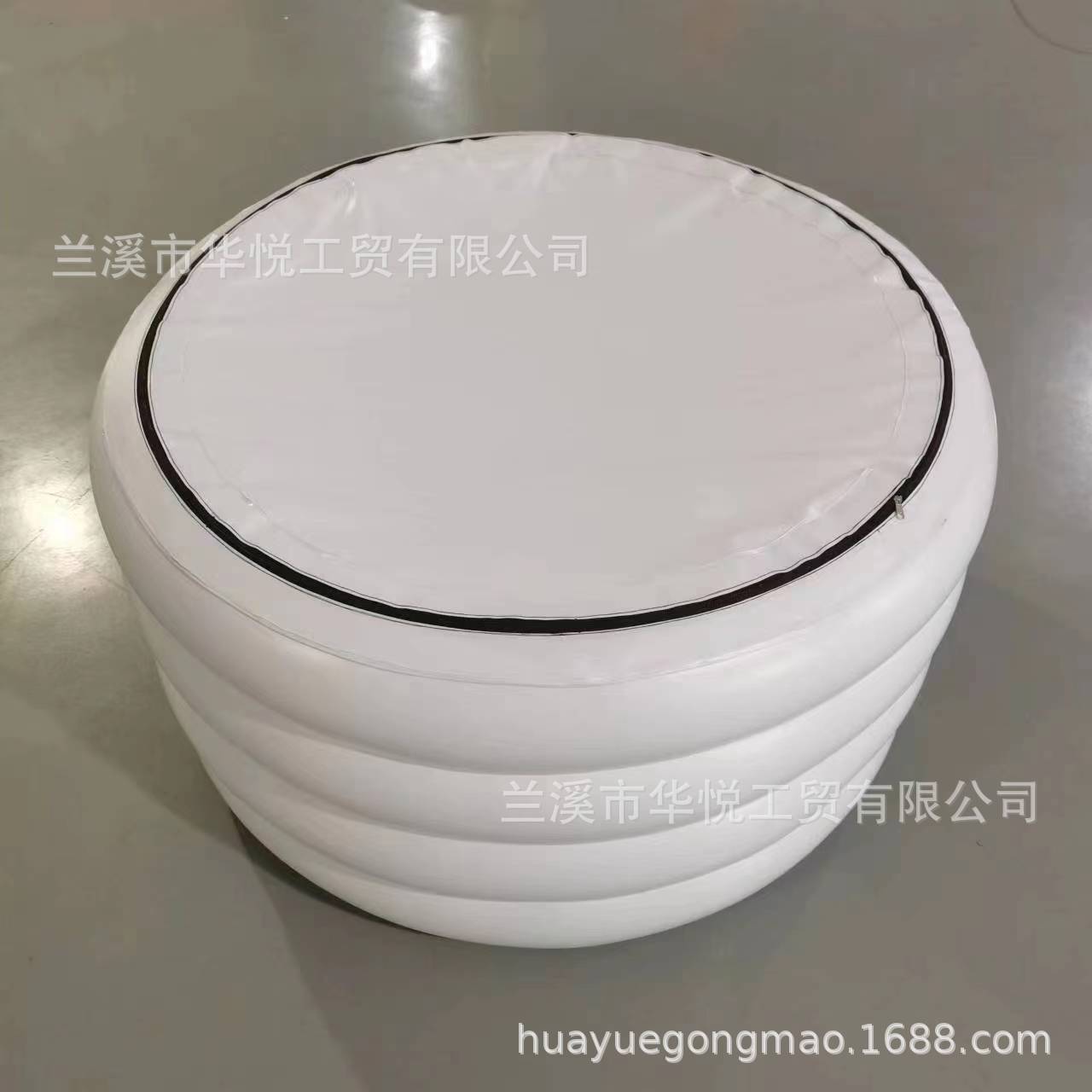 自动充气冰浴桶家用泡澡桶亚马逊跨境加厚PVC折叠成人户外浴缸定产品图