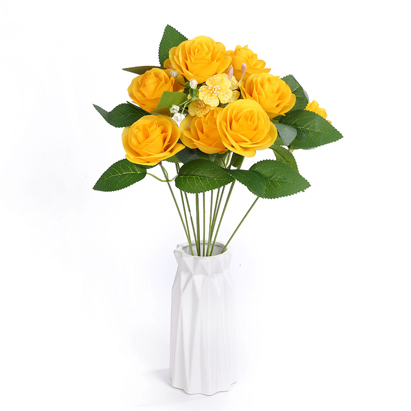 Small flower heads, small flowers, artificial flowers, home indoor and outdoor landscaping, atmosphere arrangement supplies, decorative props, and ornaments