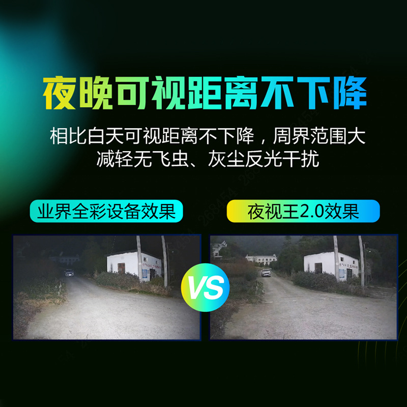 Dahua surveillance camera HD poe True full-color 4 million license plate waterproof night Vision King Ai in stock HFW2449M details Picture