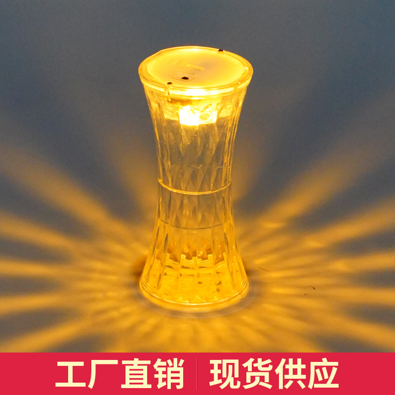水晶台灯小蛮腰网红灯卧室床头led小夜灯创意礼品跨境爆款氛围灯