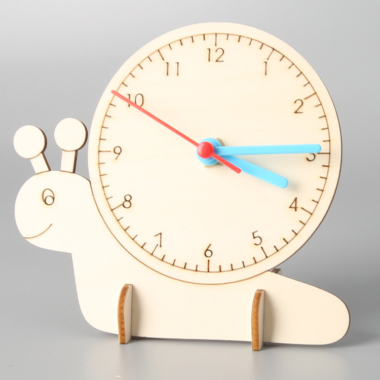 Creative Diy Handmade Material Bag Clock Model Elementary School Students Know Time Clock Teaching Aids Technology Small Production Application Scenario