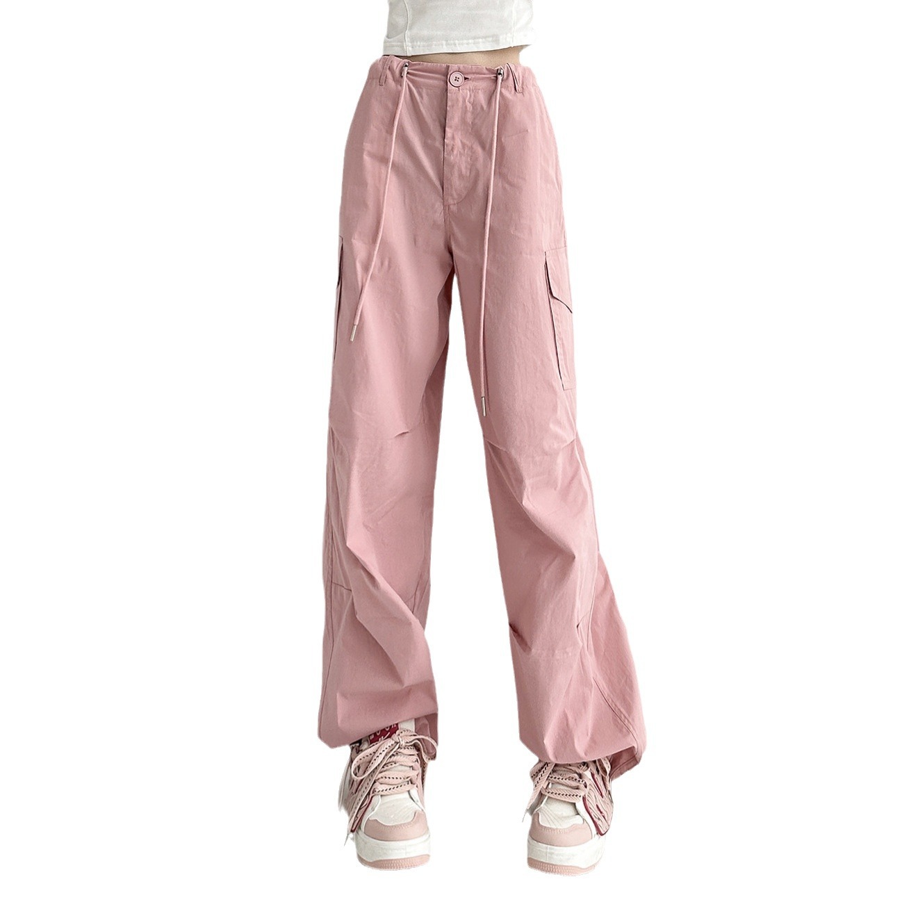 女装裙裤/针织女裤/裤子/防晒衣/女裤白底实物图