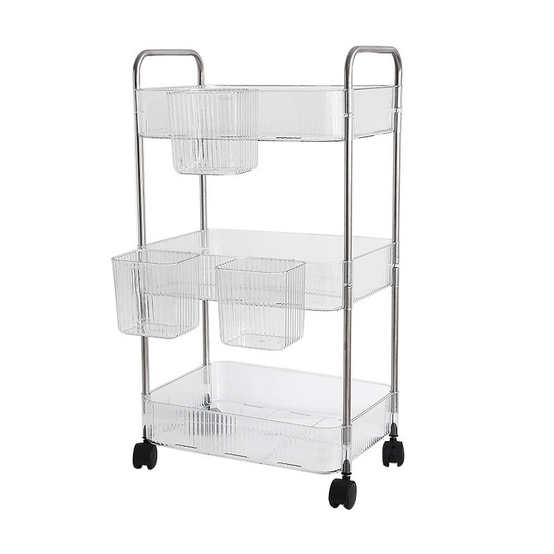 Bathroom Cosmetics Multi-Layer Storage Cabinet Mobile Cart Storage Rack Snack Nail Art Storage Rack Rs-500668 Item Picture