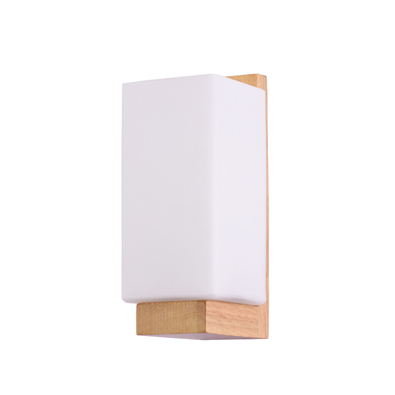 Nordic Bedroom Wall Lamp Bedside Lamp Living Room Aisle Balcony Solid Wood Simple Modern Creative Hotel Lighting Wholesale Item Picture