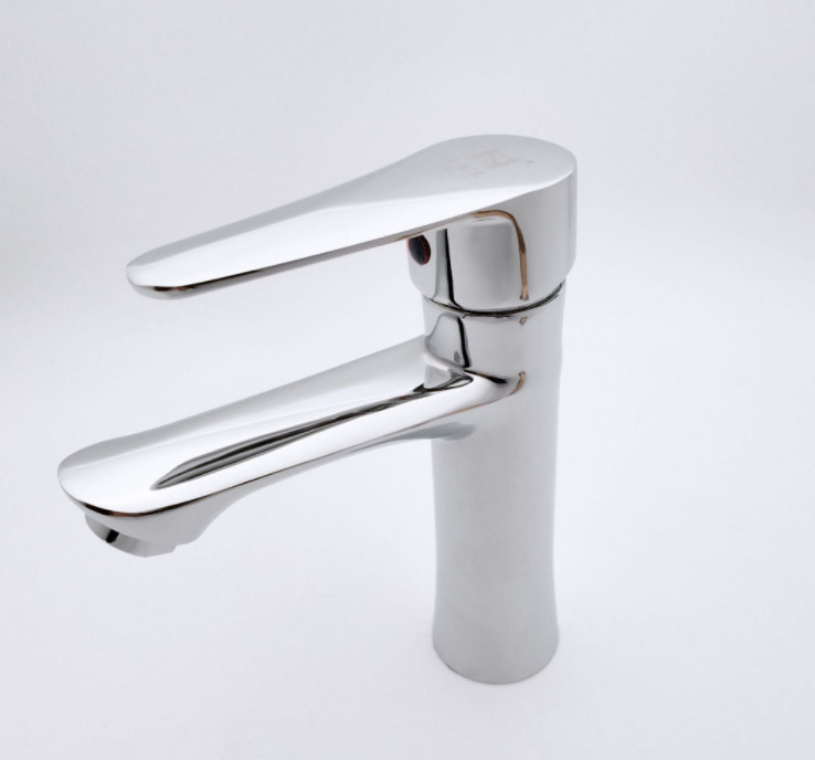 Copper bottom zinc alloy water droplet single-hole washbasin faucet Specification image