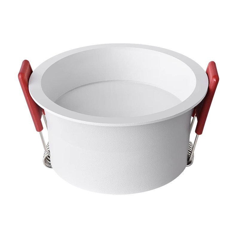 Full-spectrum led downlight, embedded deep anti-glare narrow frame downlight, home and hotel three-color all-aluminum ceiling hole light Item Picture