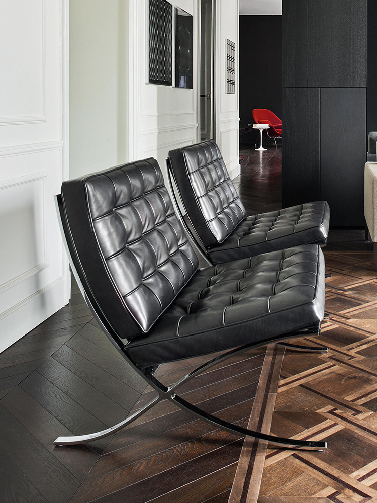 巴塞罗那椅北欧单人沙发意大利设计师座椅个性休闲椅躺椅