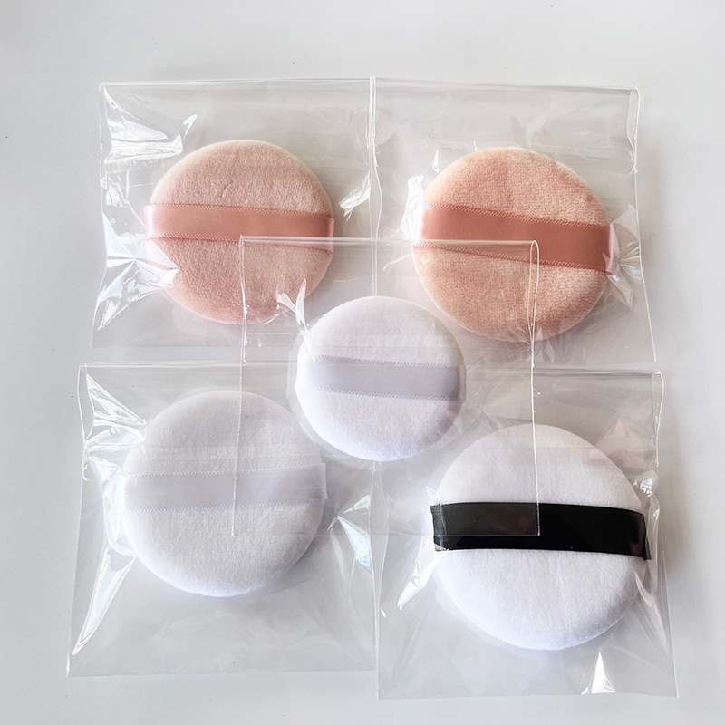 亲肤超柔水晶绒粉扑白色散粉蜜粉专用气垫海绵圆形干粉定妆散粉扑详情11