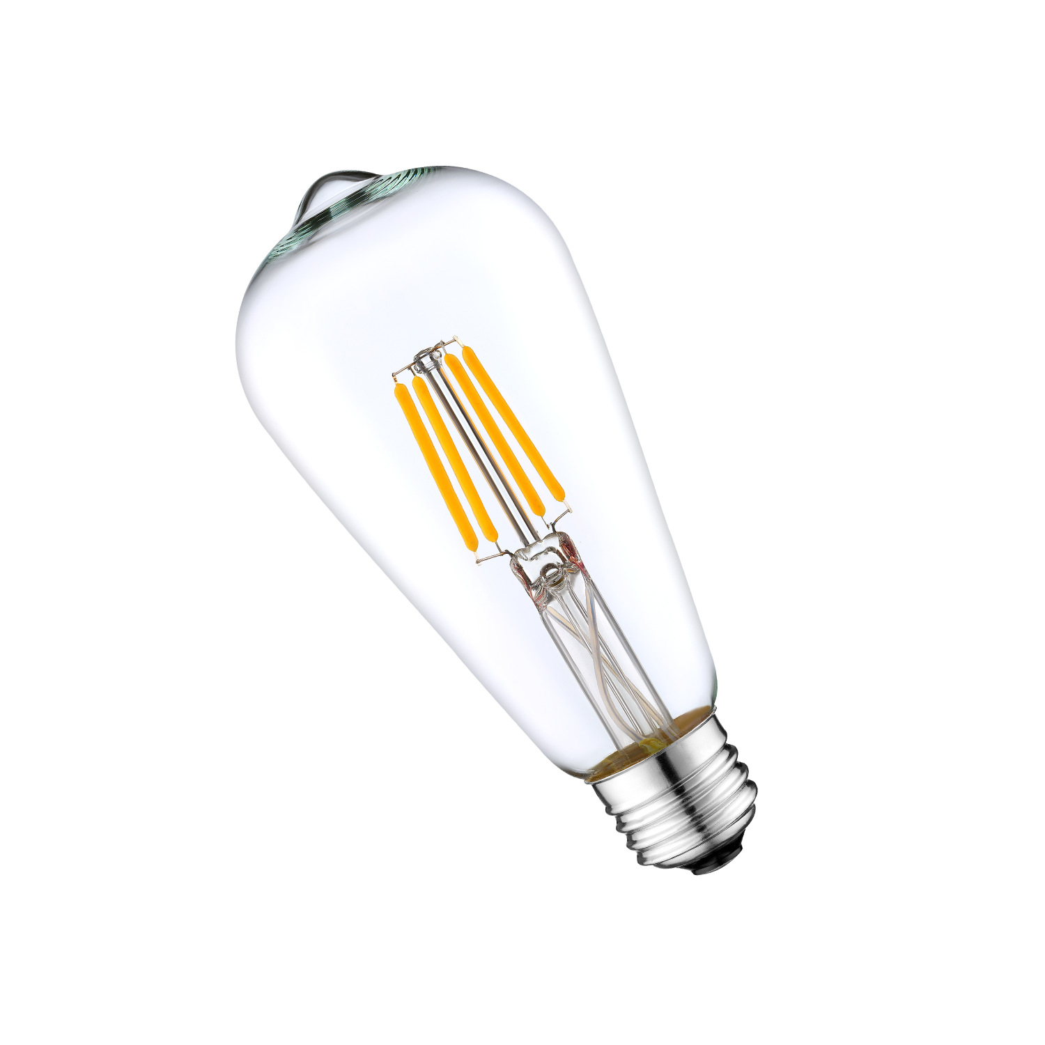 Naishi 4.5W/7W single-color temperature-adjustable LED filament bulb, 360° light emission without flicker, E26E27 lamp socket Item Picture