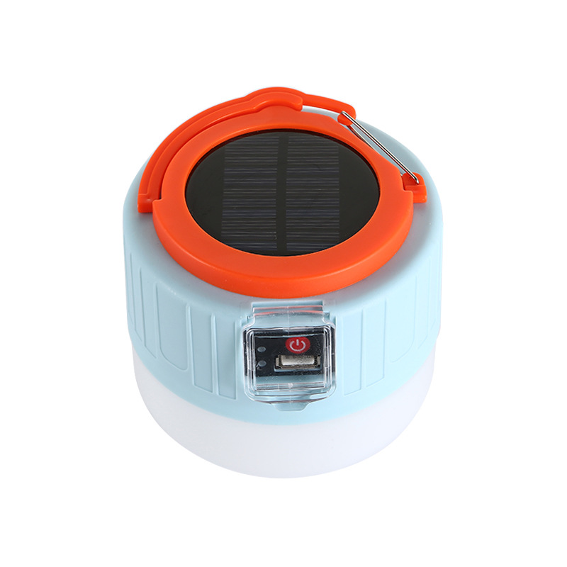 Solar-powered outdoor LED rechargeable bulbs, energy-saving lamps, camping power outage, street stall and night market lights, emergency lighting, high-intensity lamps Item Picture