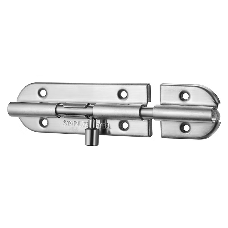 Acero inoxidable cerrojo de borde redondo puerta de seguridad engrosada puerta de madera cerrojo de puerta manual puertas y ventanas cerraduras de baño Item Picture