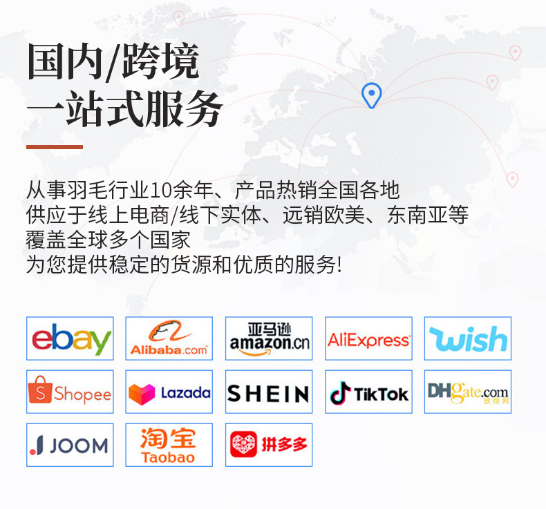 厂家直销15-80cm鸵鸟毛舞台布置真羽毛发夹装饰插花婚庆布置羽毛详情2