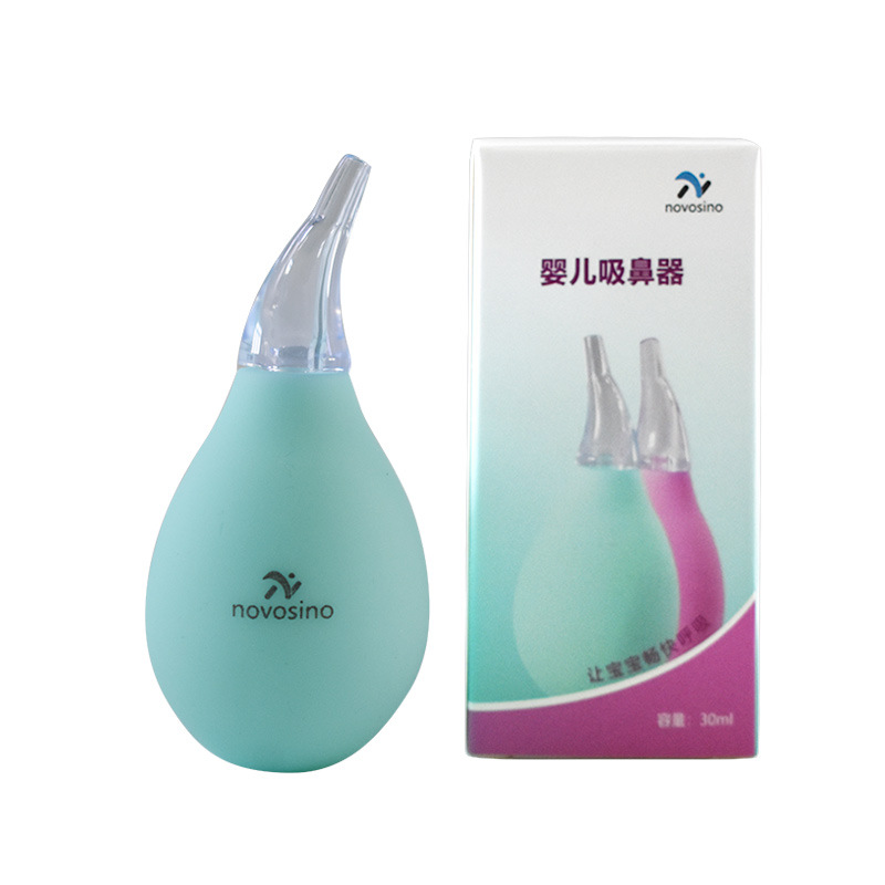 Newborn nasal aspirator for baby care and cleaning, high-temperature sterilized silicone hand feel infant nasal aspirator Item Picture