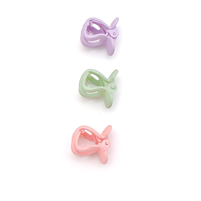 Korean Version 6 Card Mounted Small Hair Clip Color Frosted Cute Mini Clip Girl Pigtails Back Hair Grab Item Picture