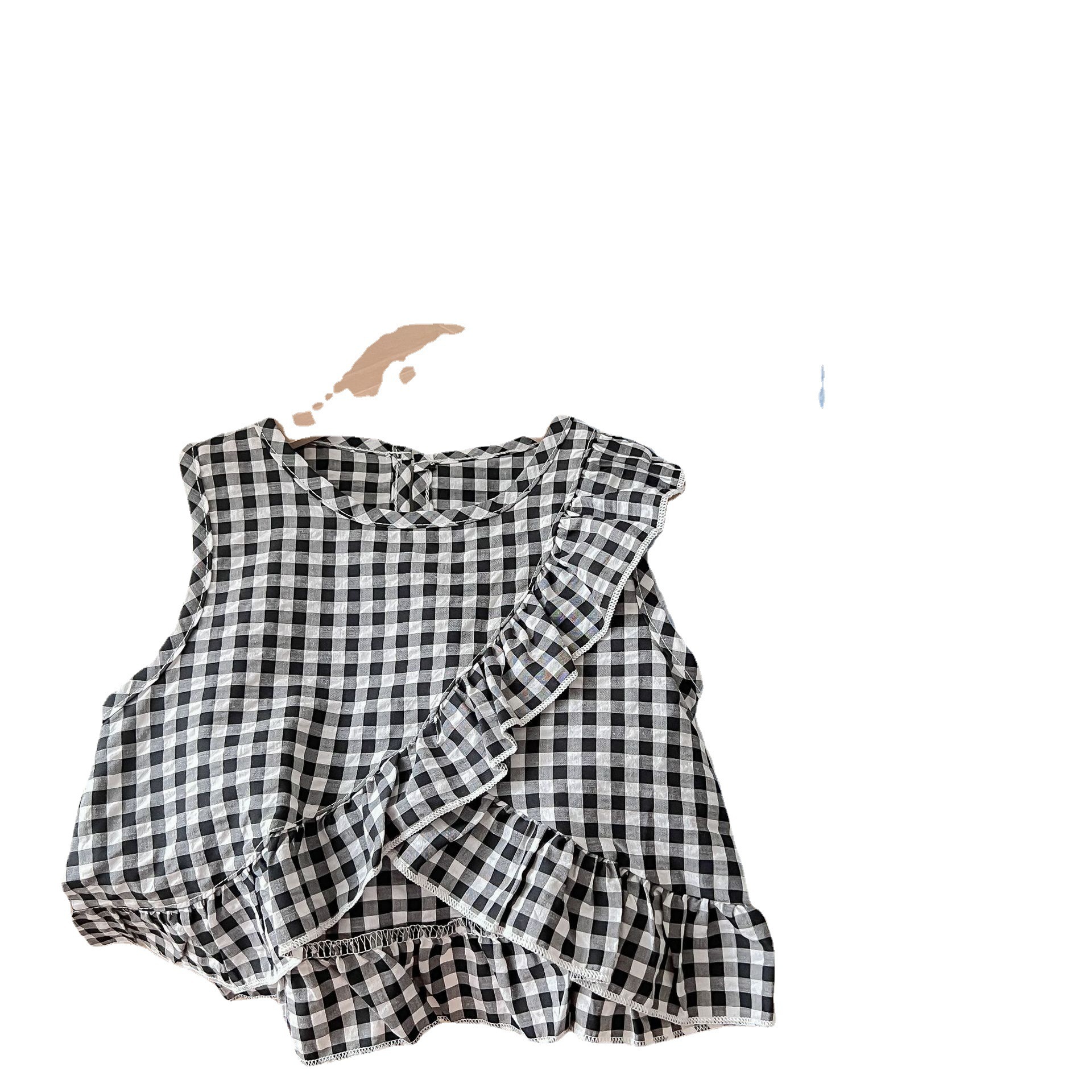 Girls' Set 2024 Summer New Spring Collection for baby Girls, Korean style Princess Little Kids, fashionable and stylish two-piece children's clothing set Item Picture