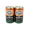 Silver Warrior VINNIC Pine and Cypress Iron Shell No. 1 Battery Simple Pack 2 Shrink R20 D Type No. 1 Item Picture