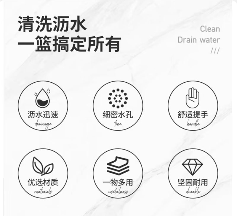 塑料洗菜盆厨房淘米篮加密洗菜沥水篮盆水池收纳篮碗筷篮子家庭装详情2