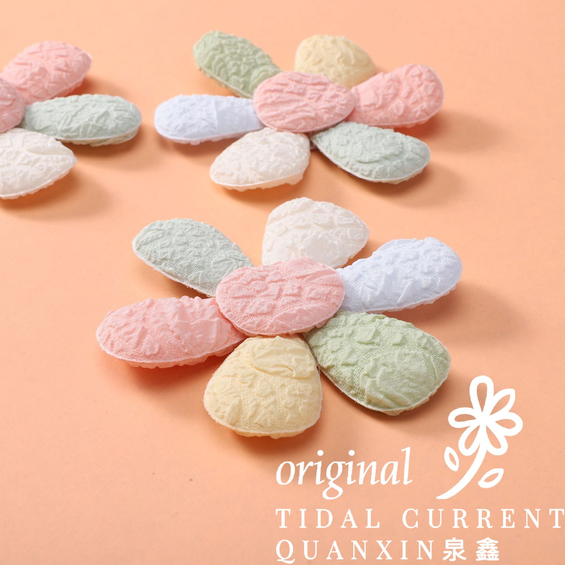 Cloth Diy Clothing Hat Socks Accessories Design Handmade Jewelry Japanese And Korean Cute Decorative Leather Tag Pendant Floret details Picture