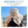 Sun protection hats, women's summer wide-brimmed outdoor shawl fisherman hats, neck guards, sun protection hats, UV-blocking cycling sun hats details Picture