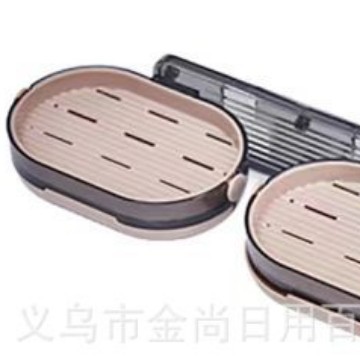 Simple, modern and light luxury single-layer wall-mounted soap box, high appearance level, no water accumulation, bathroom soap box, household with draining function Application Scenario