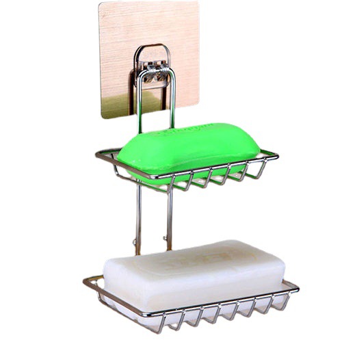 不锈钢卫生间纸巾盒/盲盒/防尘展示盒/肥皂架/皂盒白底实物图