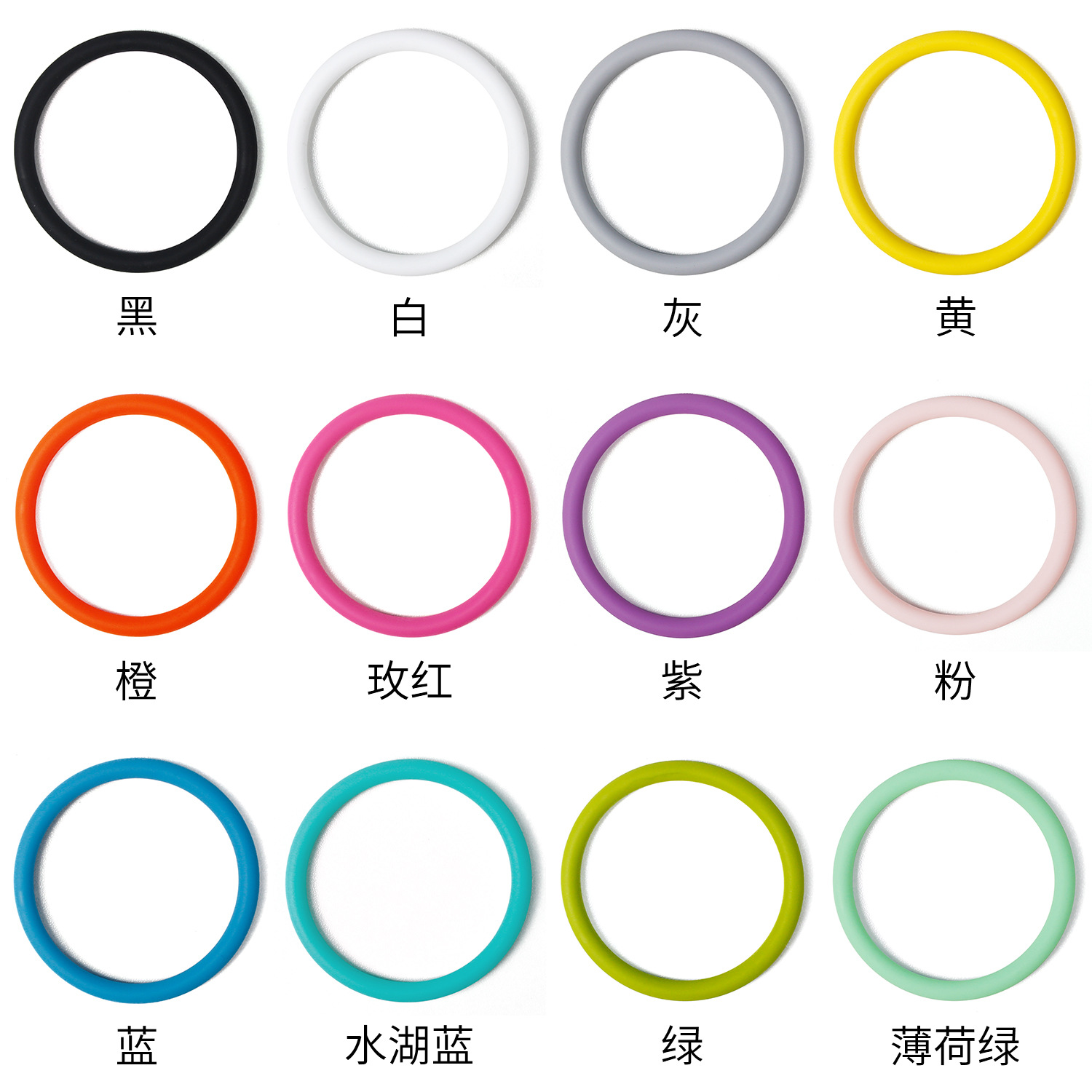 Cross-border round mini small women's silicone bracelet Children's jewelry bracelet parent-child set bracelet details Picture