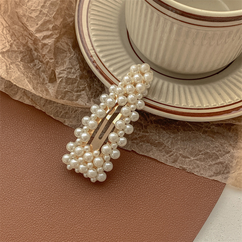 Pearl hair clips, bangs, forehead hair clippers, bb clips, popular one-line hair clips, 2022 new style clip headwear pic 18